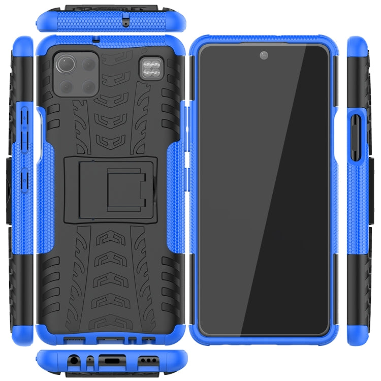 For LG K92 5G Tire Texture Shockproof TPU+PC Protective Case with Holder