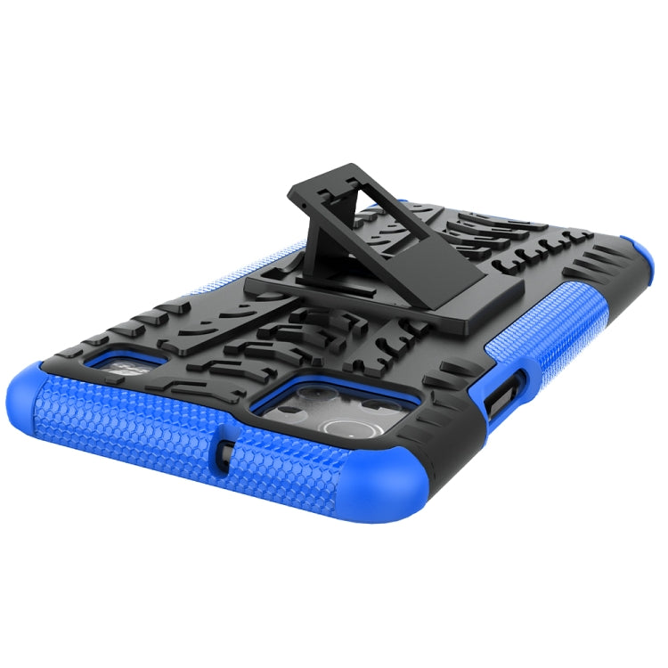 For LG K92 5G Tire Texture Shockproof TPU+PC Protective Case with Holder