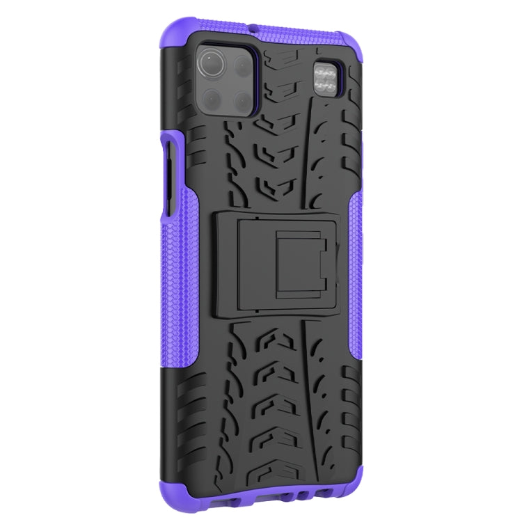 For LG K92 5G Tire Texture Shockproof TPU+PC Protective Case with Holder