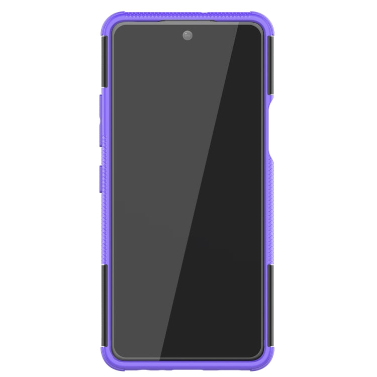 For LG K92 5G Tire Texture Shockproof TPU+PC Protective Case with Holder