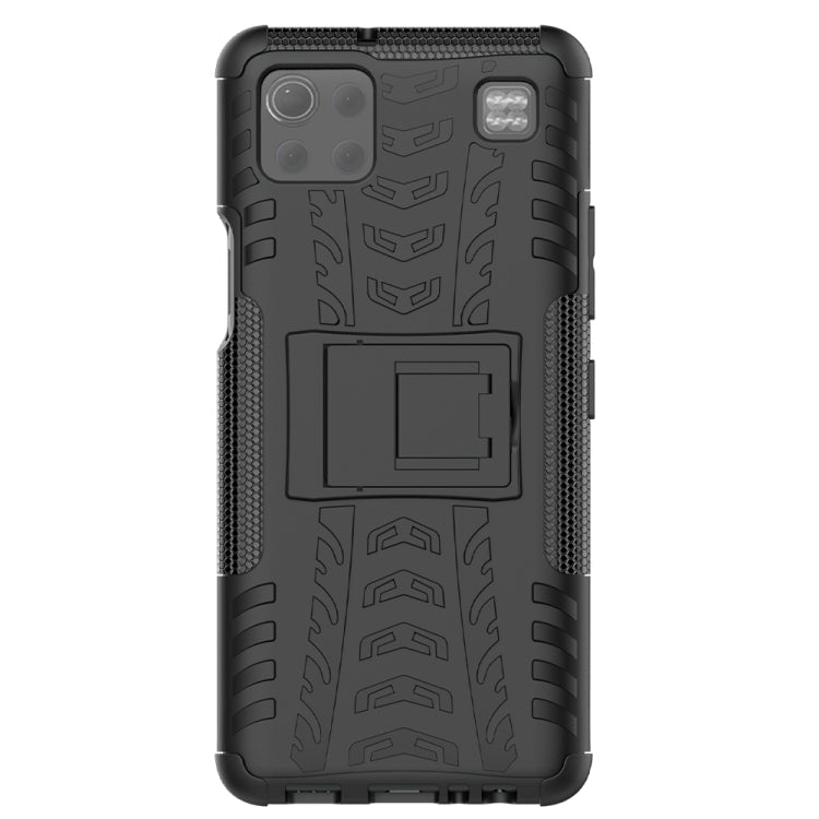 For LG K92 5G Tire Texture Shockproof TPU+PC Protective Case with Holder