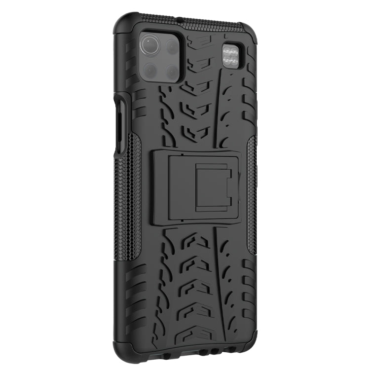 For LG K92 5G Tire Texture Shockproof TPU+PC Protective Case with Holder