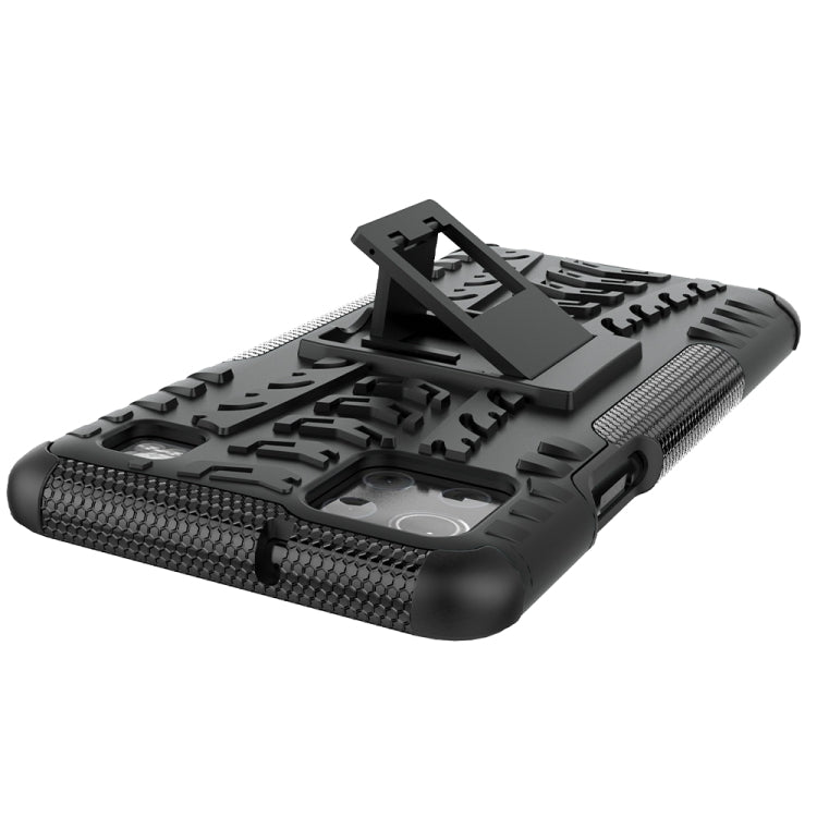 For LG K92 5G Tire Texture Shockproof TPU+PC Protective Case with Holder