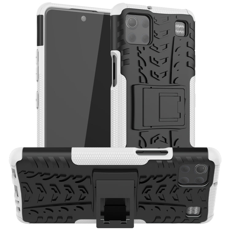 For LG K92 5G Tire Texture Shockproof TPU+PC Protective Case with Holder