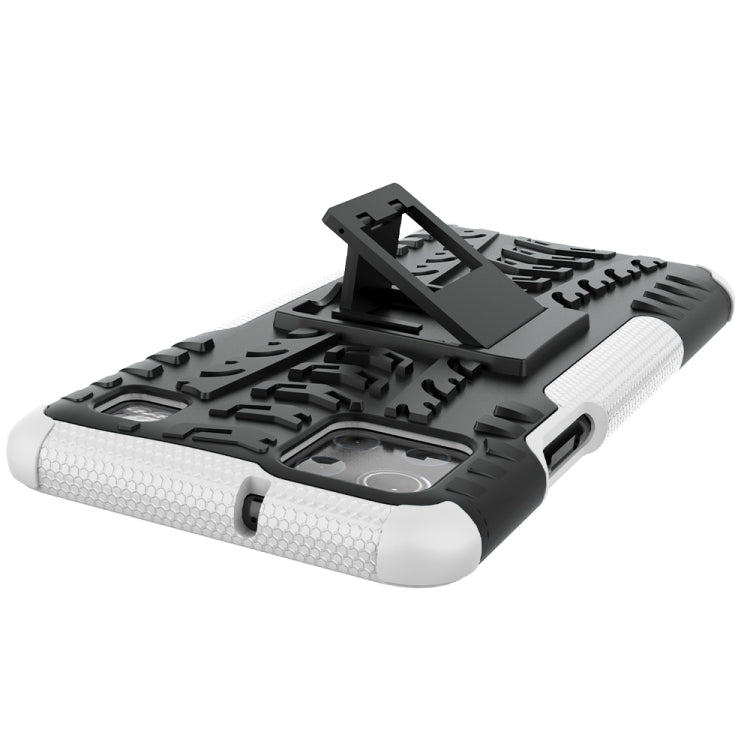 For LG K92 5G Tire Texture Shockproof TPU+PC Protective Case with Holder