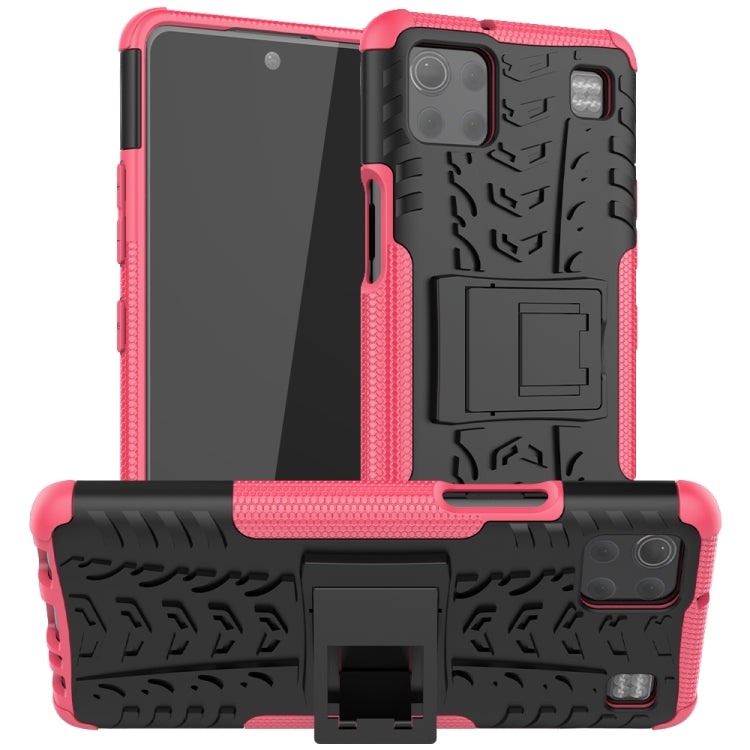 For LG K92 5G Tire Texture Shockproof TPU+PC Protective Case with Holder