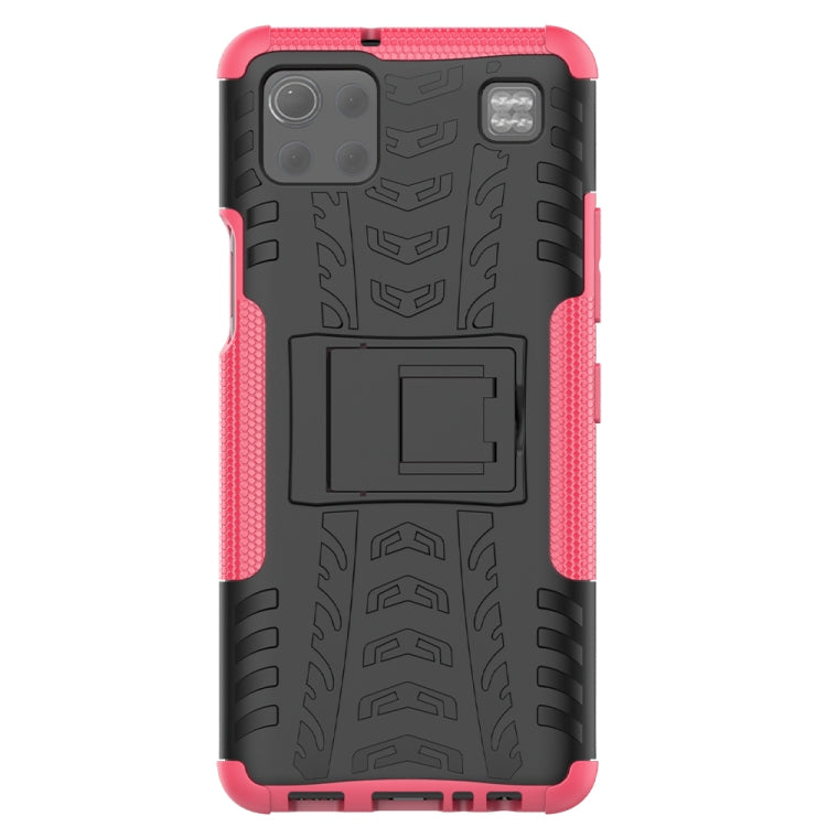 For LG K92 5G Tire Texture Shockproof TPU+PC Protective Case with Holder
