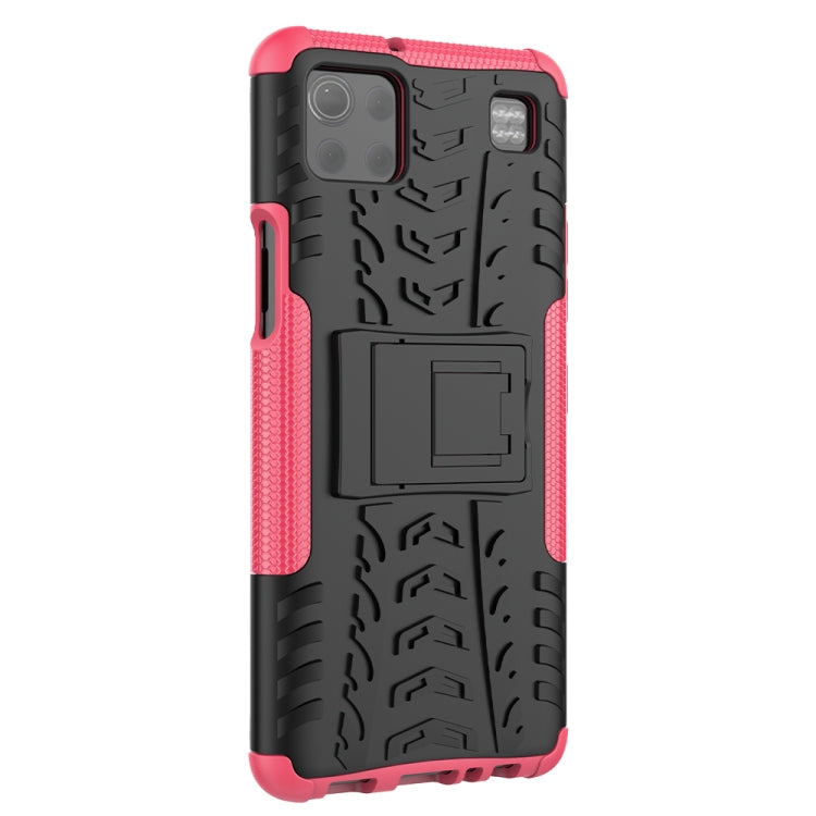 For LG K92 5G Tire Texture Shockproof TPU+PC Protective Case with Holder