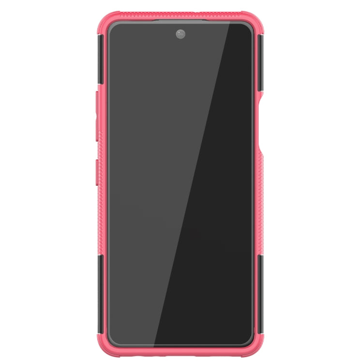 For LG K92 5G Tire Texture Shockproof TPU+PC Protective Case with Holder