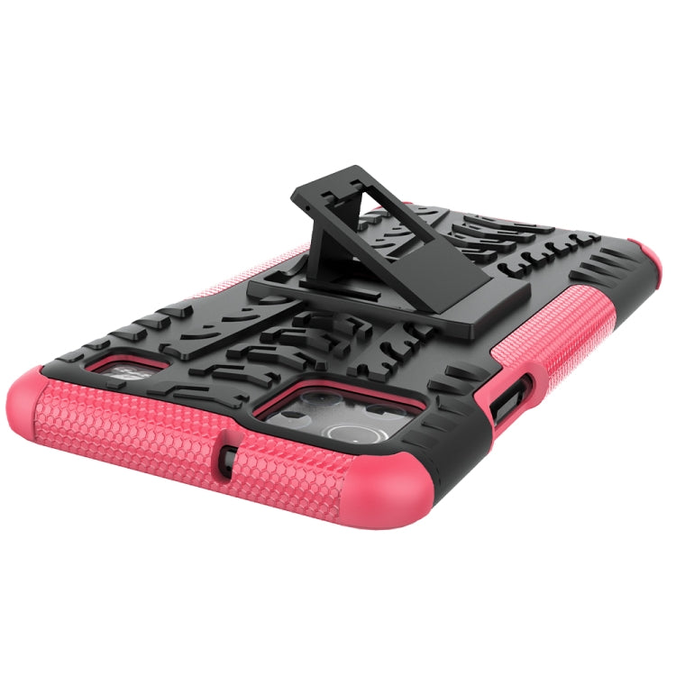 For LG K92 5G Tire Texture Shockproof TPU+PC Protective Case with Holder