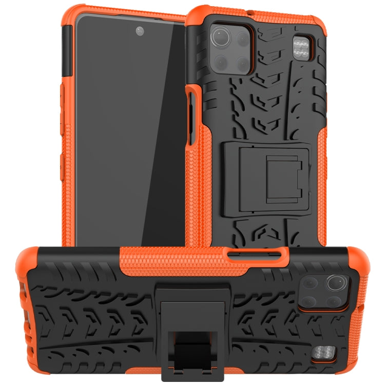 For LG K92 5G Tire Texture Shockproof TPU+PC Protective Case with Holder