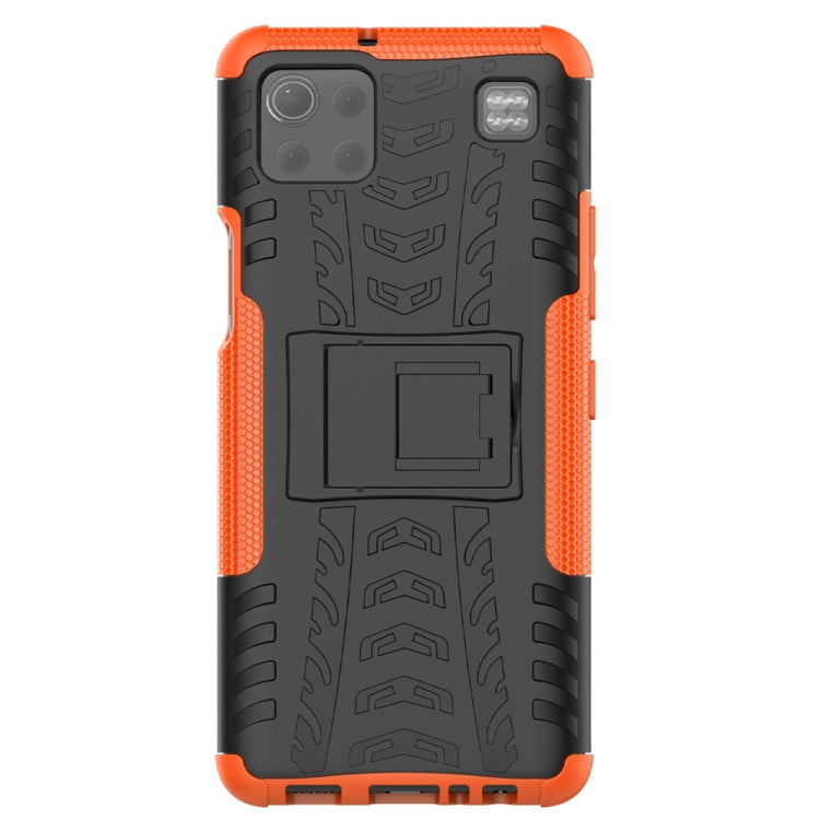 For LG K92 5G Tire Texture Shockproof TPU+PC Protective Case with Holder