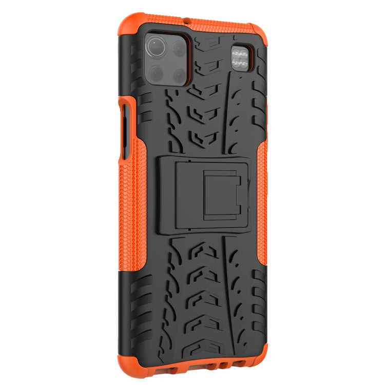 For LG K92 5G Tire Texture Shockproof TPU+PC Protective Case with Holder