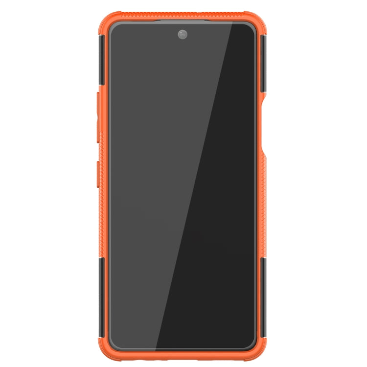 For LG K92 5G Tire Texture Shockproof TPU+PC Protective Case with Holder