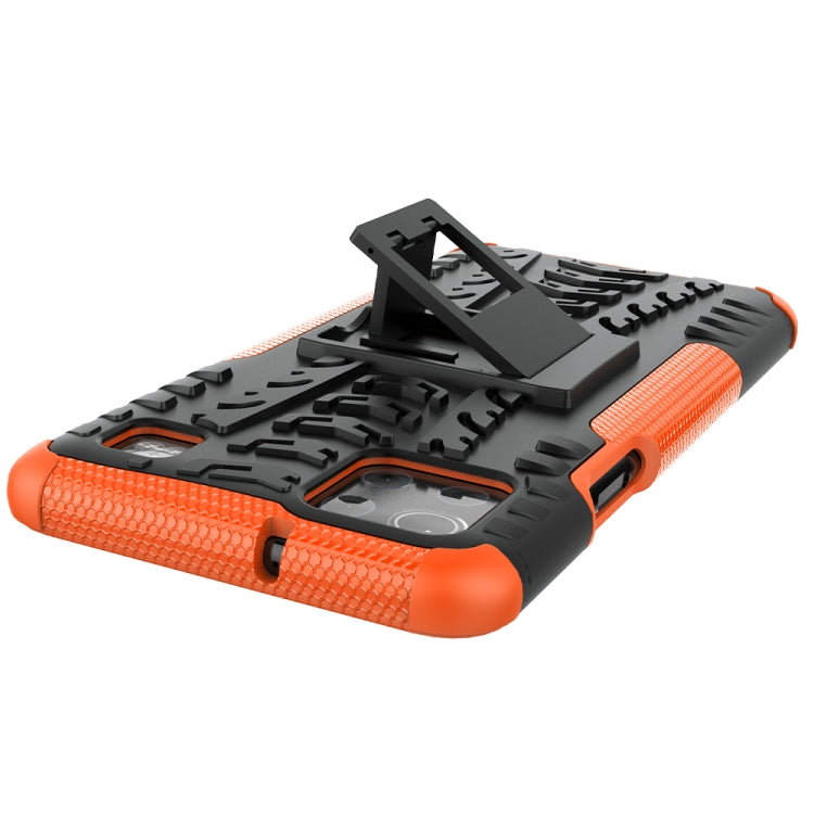For LG K92 5G Tire Texture Shockproof TPU+PC Protective Case with Holder