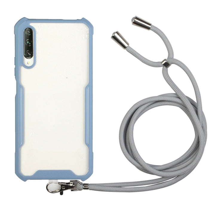 For Huawei Y9s Acrylic + Color TPU Shockproof Case with Neck Lanyard