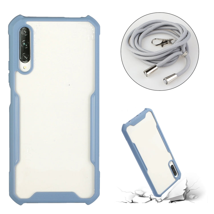 For Huawei Y9s Acrylic + Color TPU Shockproof Case with Neck Lanyard