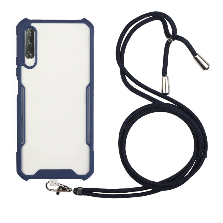 For Huawei Y9s Acrylic + Color TPU Shockproof Case with Neck Lanyard