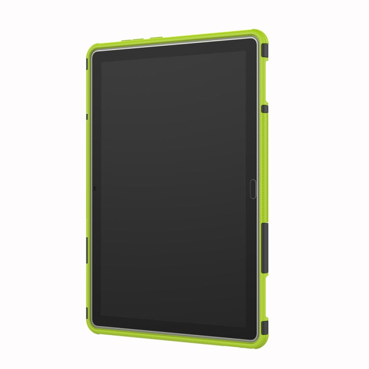 For Huawei MediaPad M5 Lite 10.1 inch Tire Texture Shockproof TPU+PC Protective Case with Holder