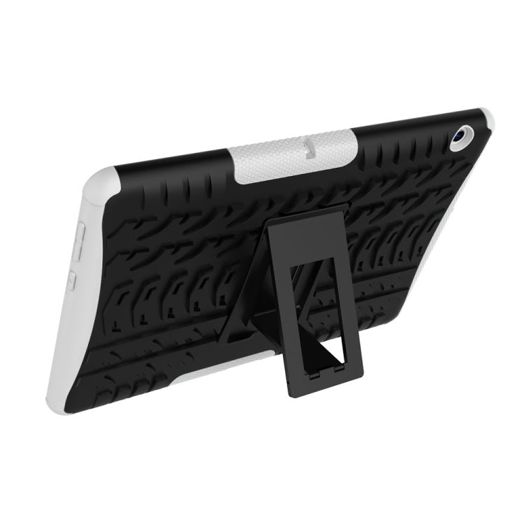 For Huawei MediaPad T3 10 Tire Texture Shockproof TPU+PC Protective Case with Holder