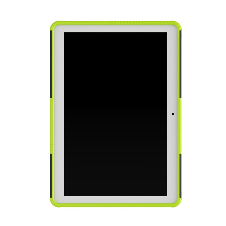 For Huawei MediaPad T3 10 Tire Texture Shockproof TPU+PC Protective Case with Holder