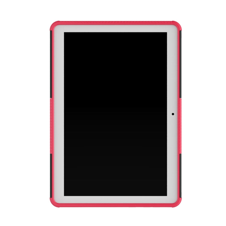 For Huawei MediaPad T3 10 Tire Texture Shockproof TPU+PC Protective Case with Holder
