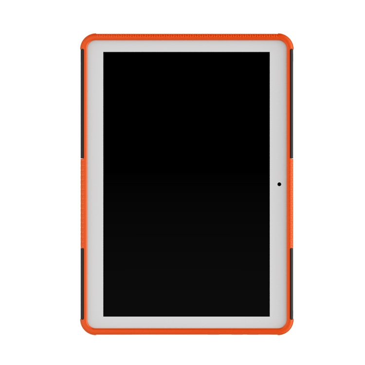 For Huawei MediaPad T3 10 Tire Texture Shockproof TPU+PC Protective Case with Holder