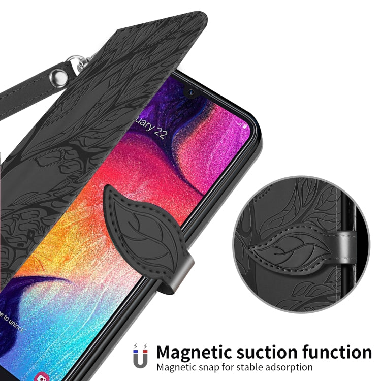 For Samsung Galaxy M51 (Side Fingerprint) Life of Tree Embossing Pattern Horizontal Flip Leather Case with Holder & Card Slot & Wallet & Photo Frame & Lanyard