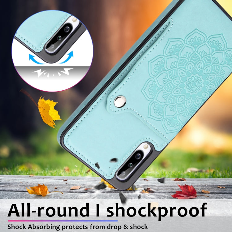For Samsung Galaxy A70 Embossed Pattern PU + TPU Protective Case with Holder & Wallet & Card Slots