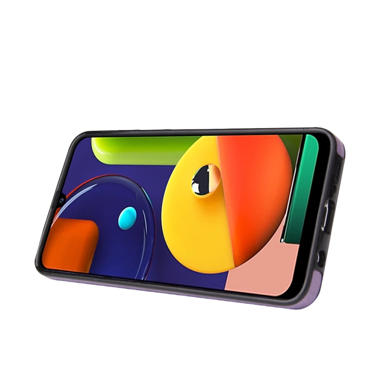 For Samsung Galaxy A70 Embossed Pattern PU + TPU Protective Case with Holder & Wallet & Card Slots