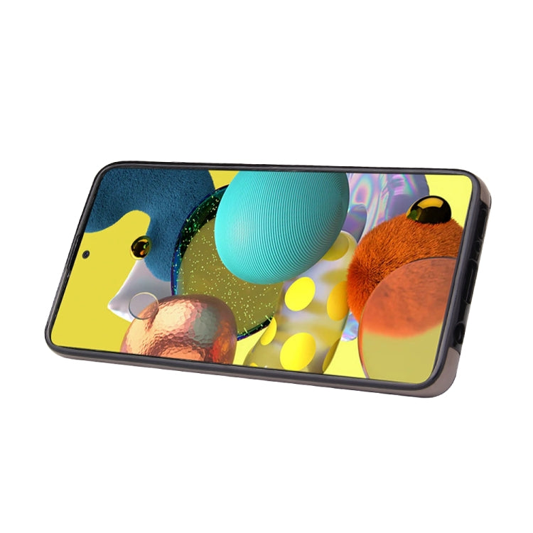 For Samsung Galaxy A71 Embossed Pattern PU + TPU Protective Case with Holder & Wallet & Card Slots