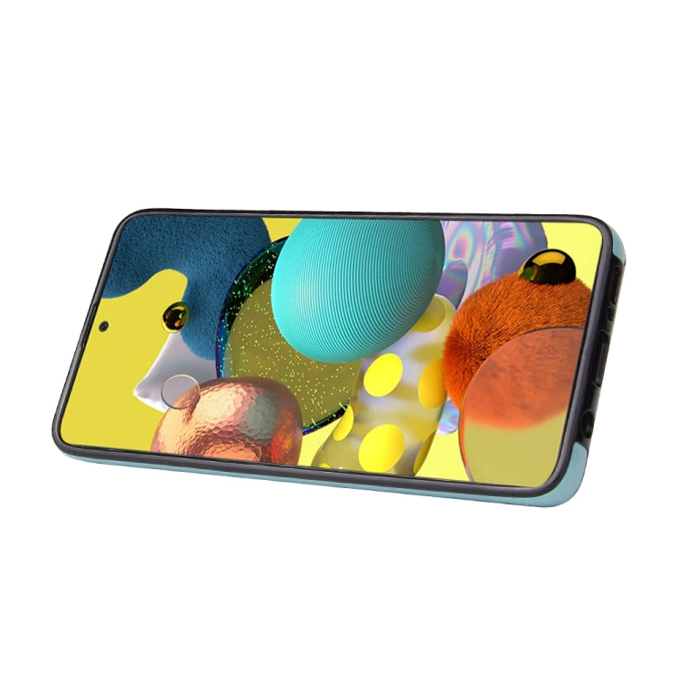 For Samsung Galaxy A71 Embossed Pattern PU + TPU Protective Case with Holder & Wallet & Card Slots
