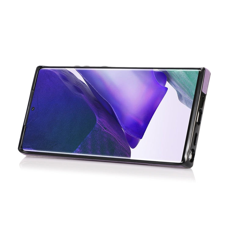 For Samsung Galaxy Note20 Ultra Embossed Pattern PU + TPU Protective Case with Holder & Wallet & Card Slots