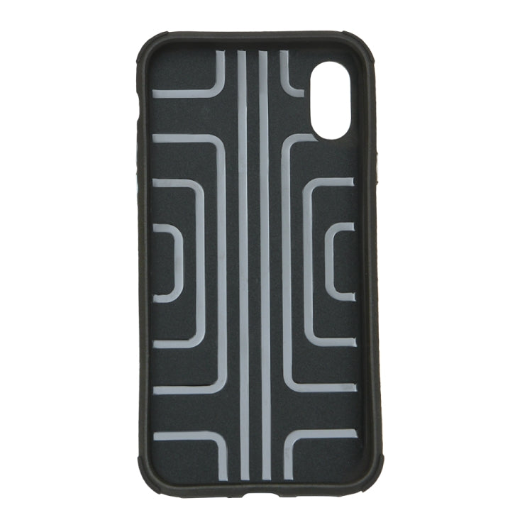 For iPhone XR PU + TPU Shockproof Protective Leather Case with Card Slots