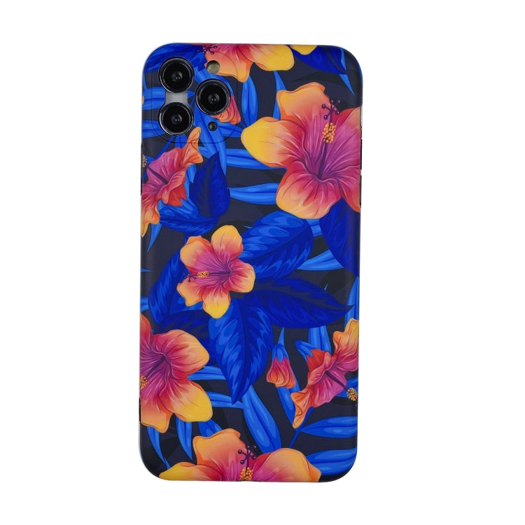 For iPhone 11 Pro Max IMD Flower Pattern TPU Protective Case