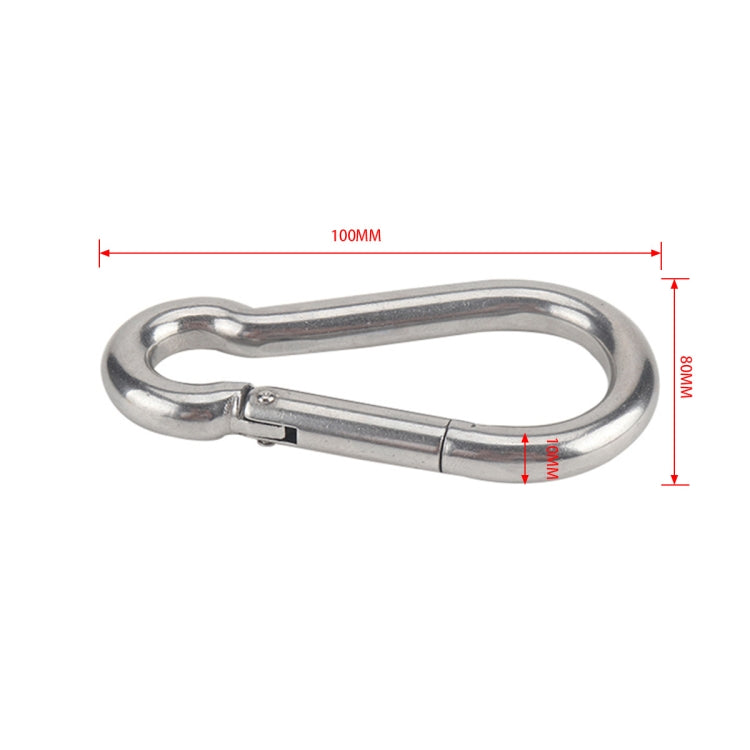 RV Trailer Spring Safety Rope Breakaway Cable, Safety Buckle Size:M10 x 100mm