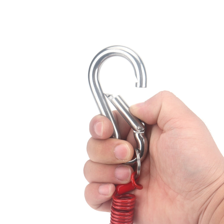 RV Trailer Spring Safety Rope Breakaway Cable, Safety Buckle Size:M10 x 100mm