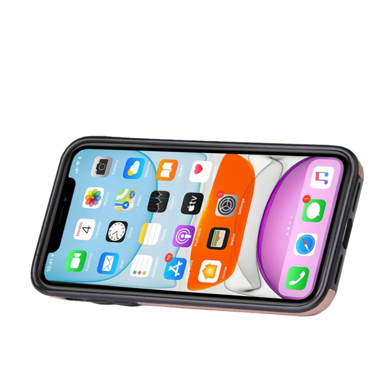 For iPhone 11 Pro Embossed Pattern PU + TPU Protective Casewith Holder & Wallet & Card Slots