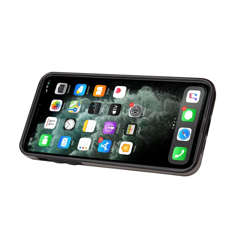 For iPhone 11 Pro Max Embossed Pattern PU + TPU Protective Case with Holder & Wallet & Card Slots