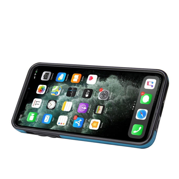 For iPhone 11 Pro Max Embossed Pattern PU + TPU Protective Case with Holder & Wallet & Card Slots