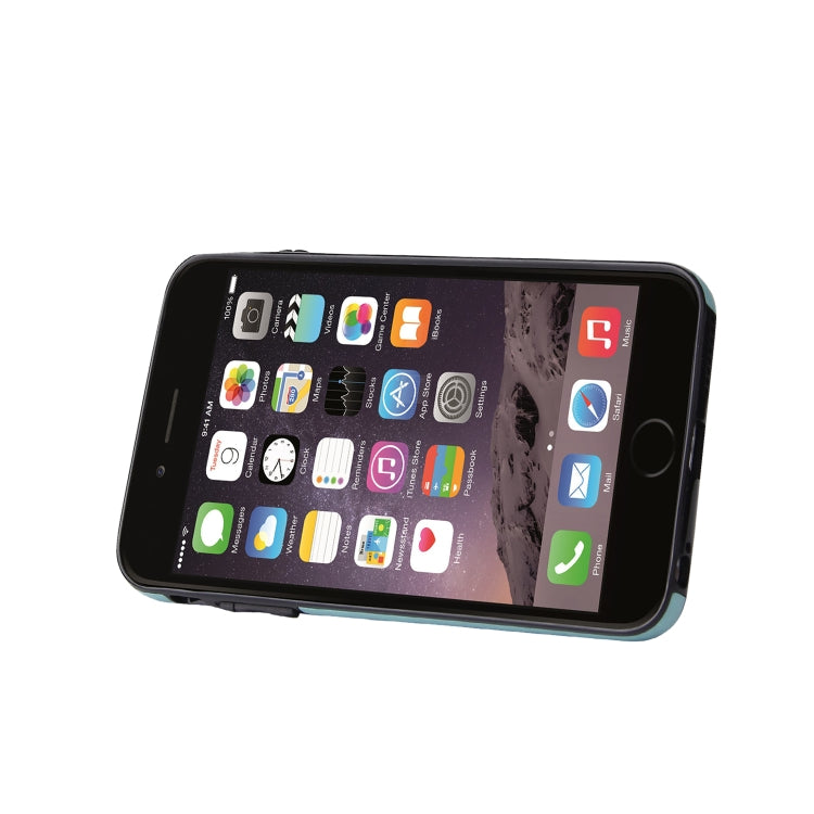 Embossed Pattern PU + TPU Protective Case with Holder & Wallet & Card Slots For iPhone 6 & 6s
