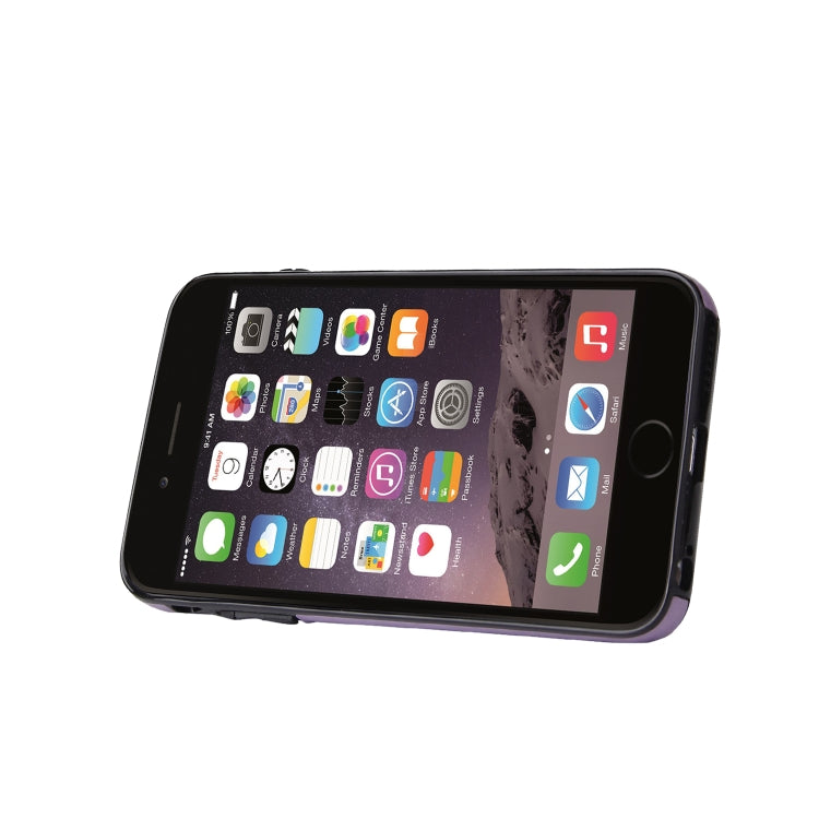 Embossed Pattern PU + TPU Protective Case with Holder & Wallet & Card Slots For iPhone 6 & 6s