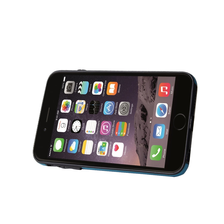 Embossed Pattern PU + TPU Protective Case with Holder & Wallet & Card Slots For iPhone 6 & 6s