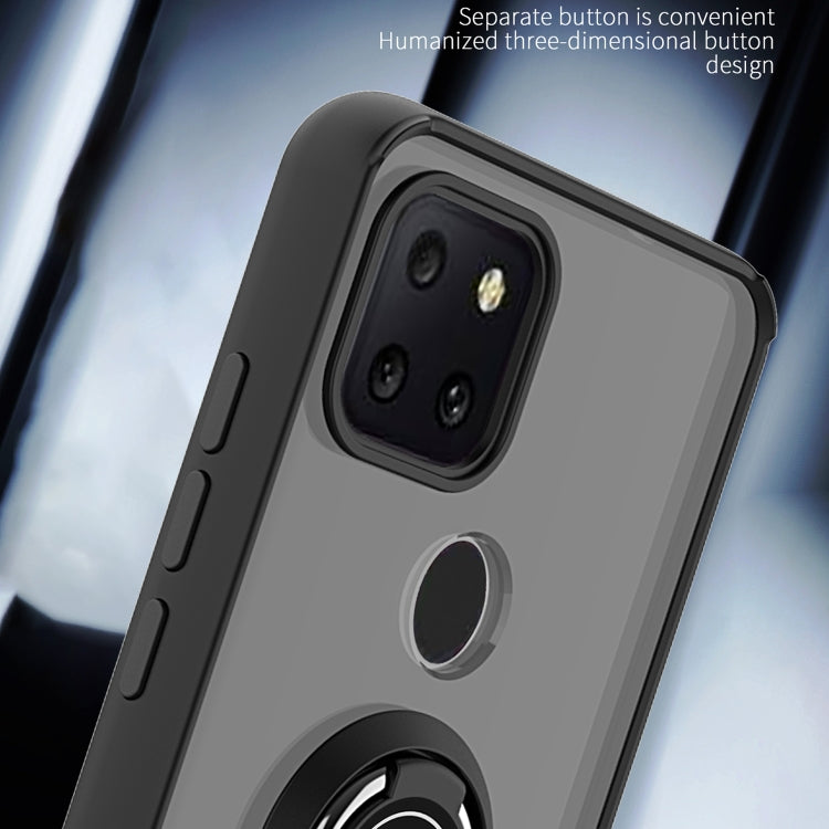 For T-Mobile REVVL 5G Q Shadow 1 Generation Series TPU + PC Protective Case with 360 Degrees Rotate Ring Holder