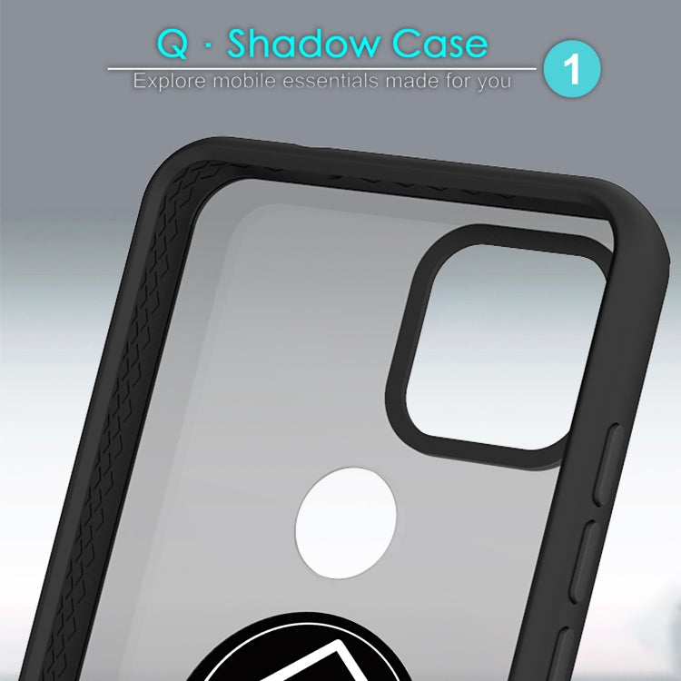 For T-Mobile REVVL 5G Q Shadow 1 Generation Series TPU + PC Protective Case with 360 Degrees Rotate Ring Holder