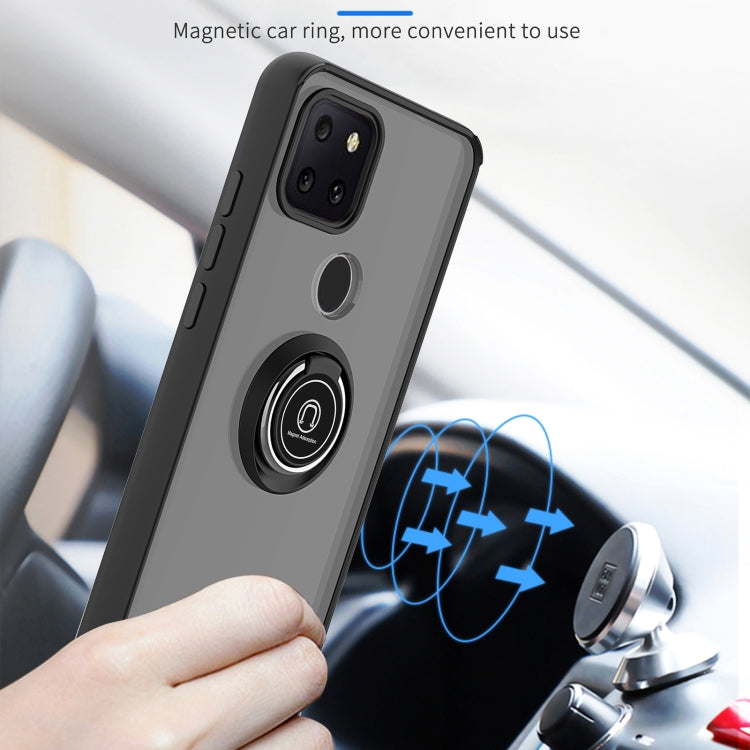 For T-Mobile REVVL 5G Q Shadow 1 Generation Series TPU + PC Protective Case with 360 Degrees Rotate Ring Holder