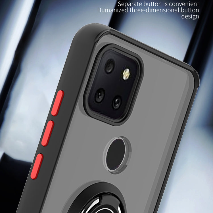 For T-Mobile REVVL 5G Q Shadow 1 Generation Series TPU + PC Protective Case with 360 Degrees Rotate Ring Holder