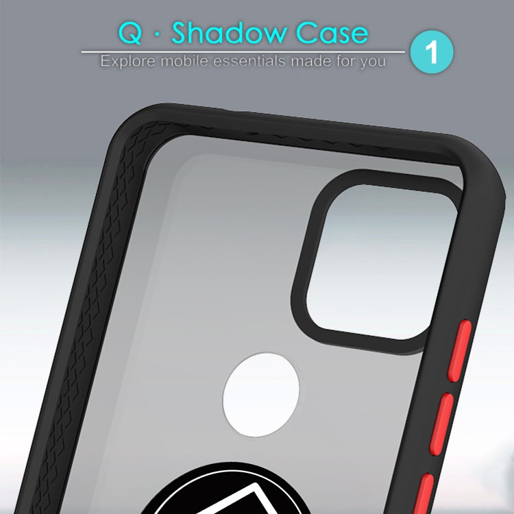 For T-Mobile REVVL 5G Q Shadow 1 Generation Series TPU + PC Protective Case with 360 Degrees Rotate Ring Holder