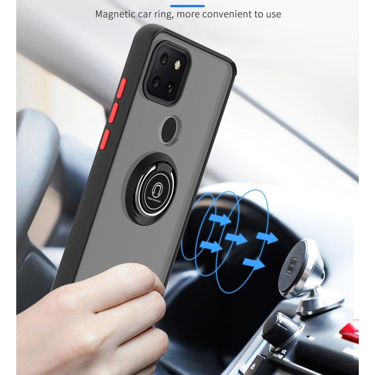 For T-Mobile REVVL 5G Q Shadow 1 Generation Series TPU + PC Protective Case with 360 Degrees Rotate Ring Holder