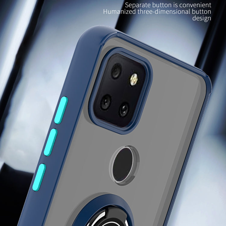 For T-Mobile REVVL 5G Q Shadow 1 Generation Series TPU + PC Protective Case with 360 Degrees Rotate Ring Holder